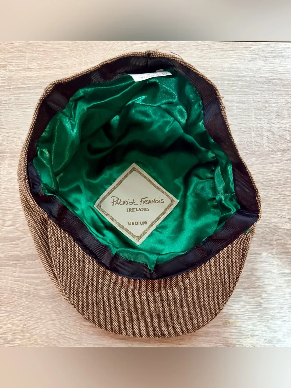 Patrick Francis Men's Ireland Tweed Flat Cap, Sz M, NWT